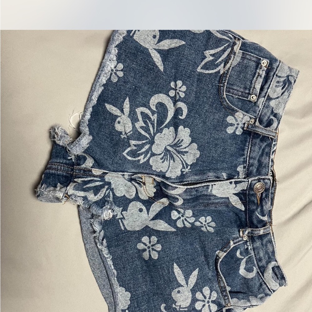 PLAYBOY by PacSun Blue Denim Shorts